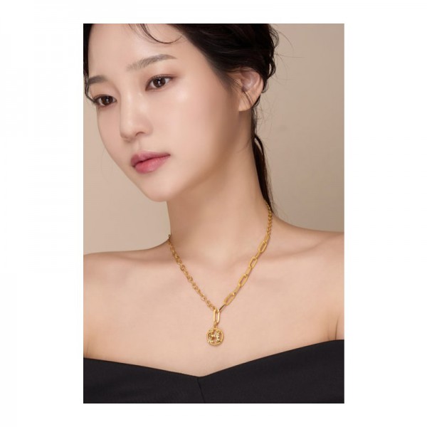 アンバランス チェーン カット H ペンダント ネックレス 要約情報及び購入 <span class=